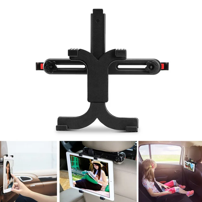 Universal Back-Seat Tablet Mount for Car Headrest