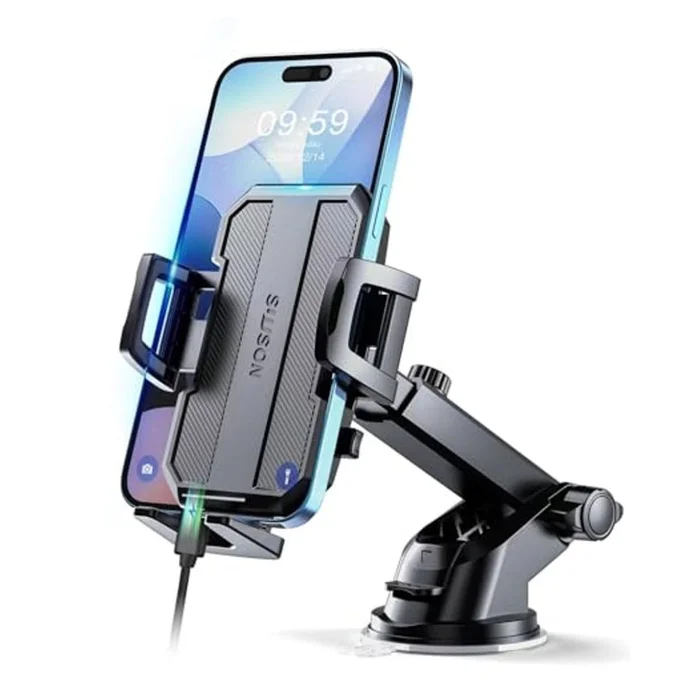 Upgraded 3-in-1 Car Phone Holder Mount