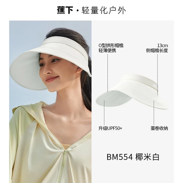 UV Protection Hat – Wide Brim Bucket Hat with Full Face Coverage Coconut Beige – UPF50+ Foldable Sun Hat 1pack