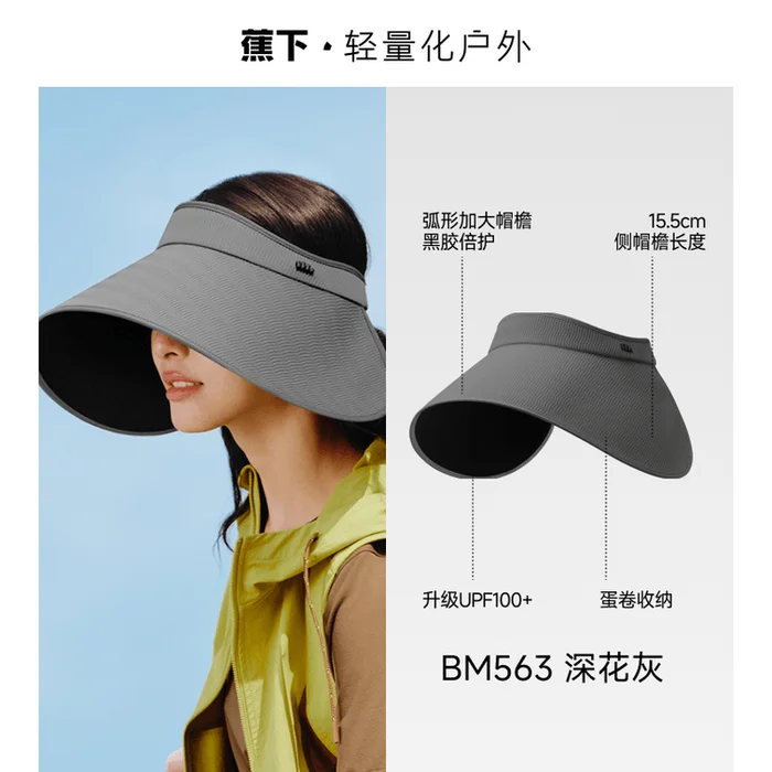 UV Protection Hat – Wide Brim Bucket Hat with Full Face Coverage Dark Floral Gray – UPF50+ Foldable Sun Hat 1pack