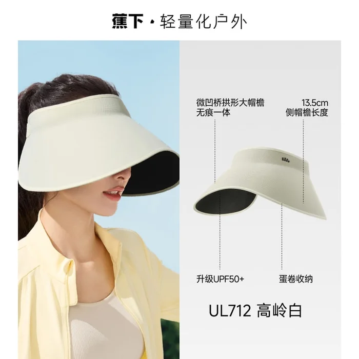 UV Protection Hat – Wide Brim Bucket Hat with Full Face Coverage Kaolin White – UPF50+ Foldable Sun Hat 1pack