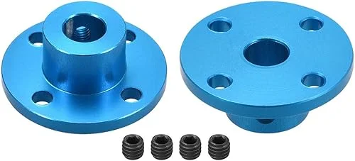 uxcell 8mm Inner Dia H13*D16 Rigid Flange Coupling Motor Guide Shaft Coupler Motor Connector 2PCS for DIY Parts