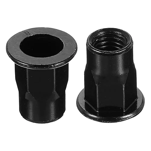 uxcell M8 Rivet Nuts Thread Half Hexagonal Carbon Steel Flat Head Threaded Nut 20Pcs