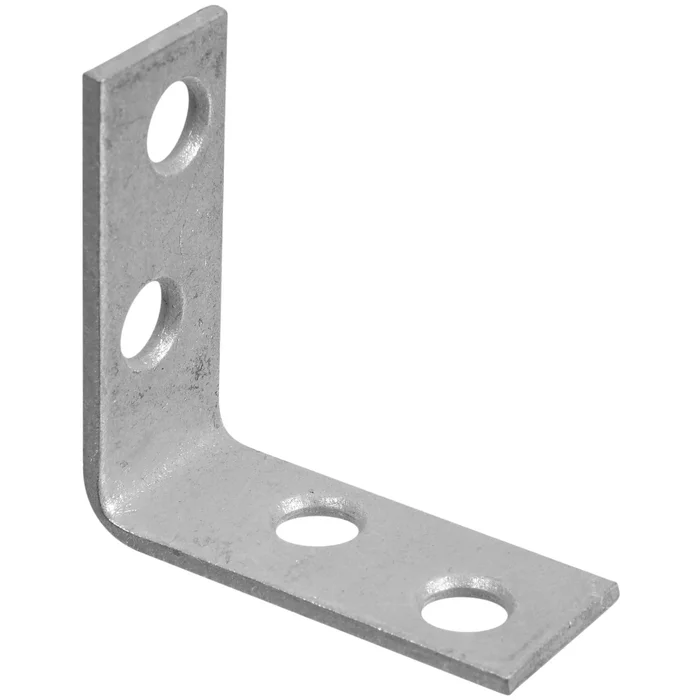 V115 Series N208-736 Corner Brace, 1-1/2 In L, 5/8 In W, 1-1/2 In H, Galvanized Steel