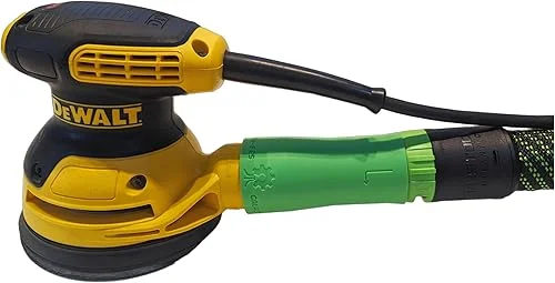 Vacuum Adapter for Dewalt Sanders to Festool hose – Superior Dust Collection – Galactic Gadgets (Festool 27mm – Neon Green)