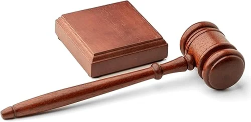 Value Gavel and Gavel Sound Block – Judges Hammer – Legal Gifts – Auction Hammers