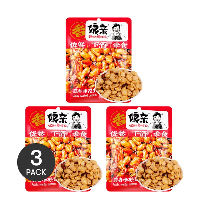 【Value Pack】Garlic Flavored Peanuts 5.29 oz*3