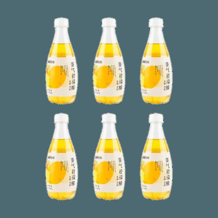 【Value Pack】Ginger Lemon Flavored Carbonated Tea 16.91 fl oz*6