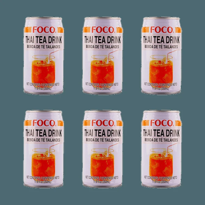 【Value Pack】Thai Tea Drink,11.8 fl oz * 6