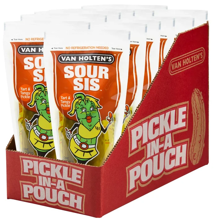 Van Holten’s – Pickle-In-A-Pouch – Sour Sis – 12 Pack