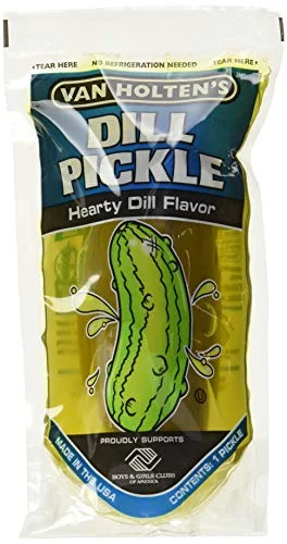 Van Holten’s – Pickle-In-A-Pouch Jumbo Dill Pickles – 12 Pack