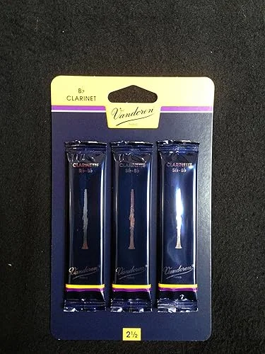 VANDOREN Clarinet Bb 2.5 Traditional (3 Pack) Reeds (CR10253)