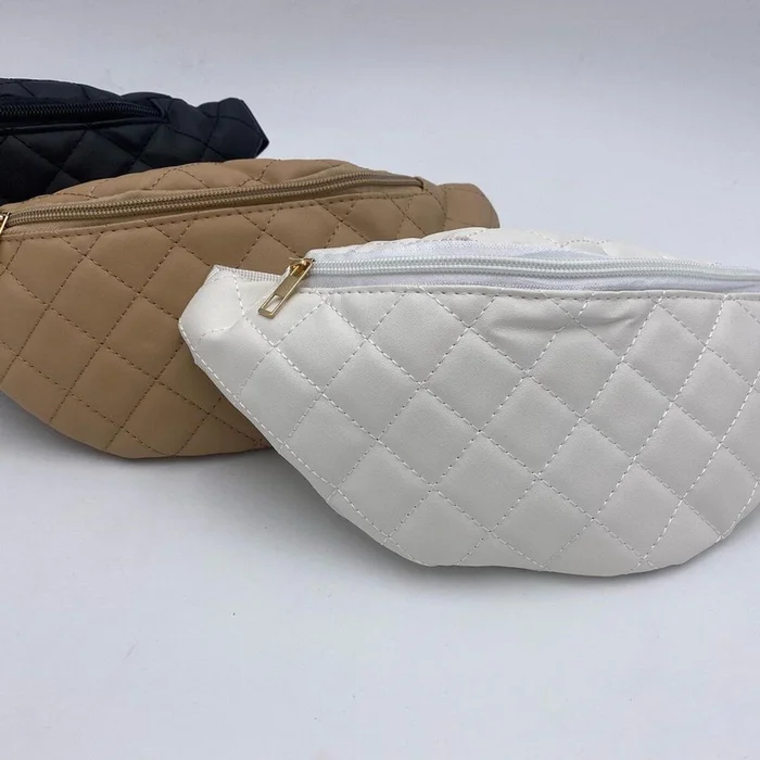 Vegan Leather Quilted Fanny Pack