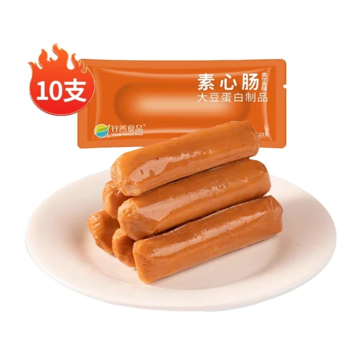 Vegetarian sausage Orleans flavor Buddhist vegan ham sausage 25g*10 sticks 250g