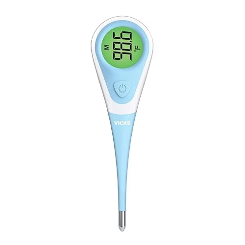 Vicks ComfortFlex Digital Thermometer – Accurate, Color Coded Reading in 8 Seconds – Digital Thermometer for Oral, Rectal or Under Arm Use