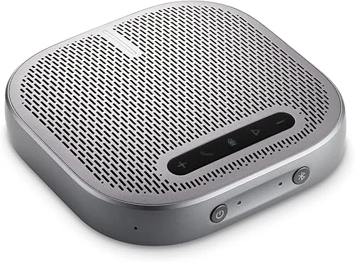 ViewSonic VB-AUD-201 Portable Wireless Conference Speakerphone with 360 Omnidirectional Sound Pickup, Reverse Charging, Bluetooth 5.0, Noise Cancellation for Home Office and Remote Meetings