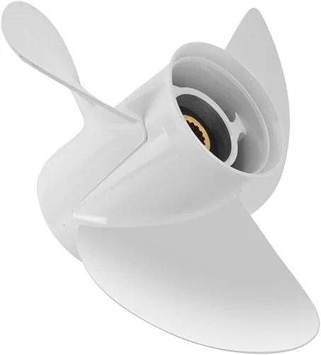 VIF Aluminum Boat Propeller for Yamaha 60HP 70HP 75HP 80HP 85HP 90HP 115HP 130HP Outboard Engines,15 Tooth, Rh