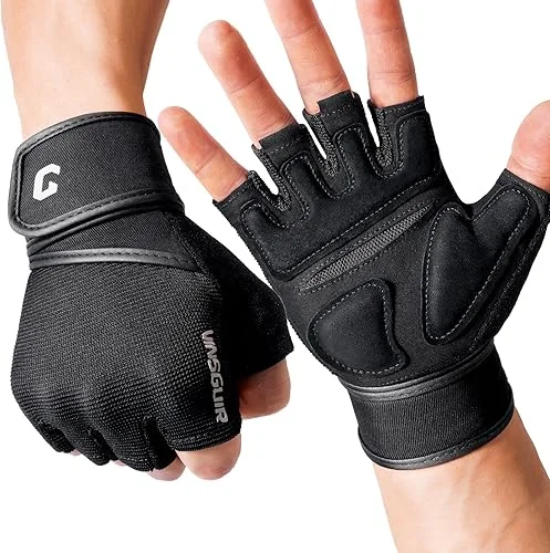 VINSGUIR Weight Lifting Gloves, Gym Gloves for Men and Women, Workout Gloves with Wrist Support for Exercise, Weightlifting, Training, Cycling, Pull-ups, Rowing, and Climbing