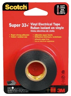 Vinyl Electrical Tape, .75 X 450 In.