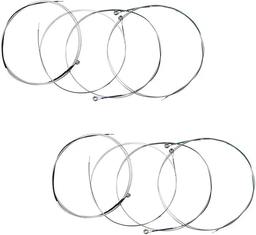 Viola Strings 2 Full Sets A D G C with Stainless Steel Core Nickel-Plated Ball-End Nickel Chromium Wound