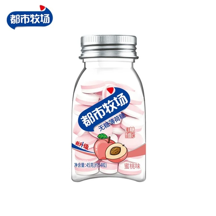 Vitamin C Sugar-Free Peach Mints 45g