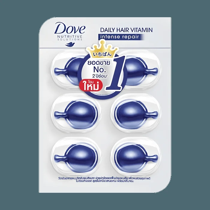 Vitamin Intense Repair Daily Hair Oil Capsules 6 Pieces