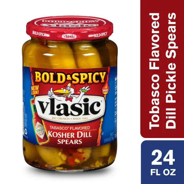 Vlasic Tabasco Flavored Kosher Dill Spears