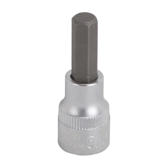 Vulcan Hex Bit Socket, Chrome, 5/16 in, 3/8 in Drive, 1-7/8 in OAL