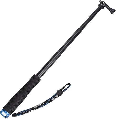 VVHOOY Selfie Stick Extendable 11.25-37inch Handheld Aluminum Telescopic Pole Monopod Compatible with AKASO EK7000,Brave 4,V50,Gopro Hero 13 12 11 10 9 8,Dragon Touch,Victure,REMALI Action Camera