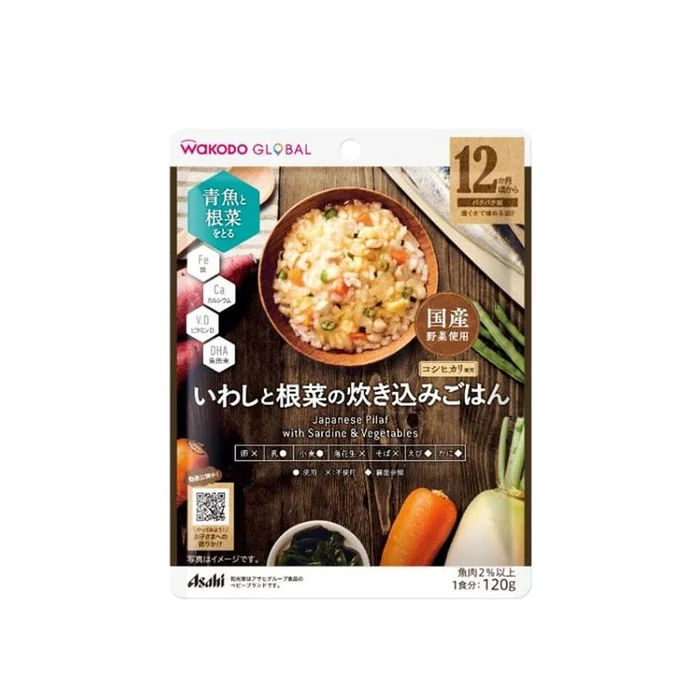 WAKODO Japanese Pilaf with Sardines and Vegetables (12 months+) 120g