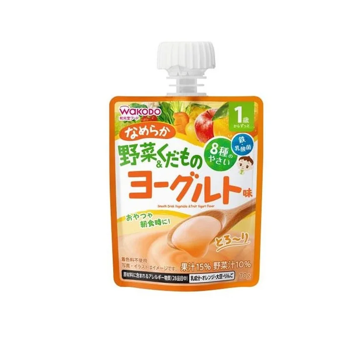 WAKODO Vegetable and Fruit Yogurt (Ages 1+) 70g