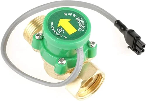 Water Flow Switch, AC 220V G3/4′-3/4′ Thread Water Pump Flow Sensor Electronic Pressure Automatic Control Switch