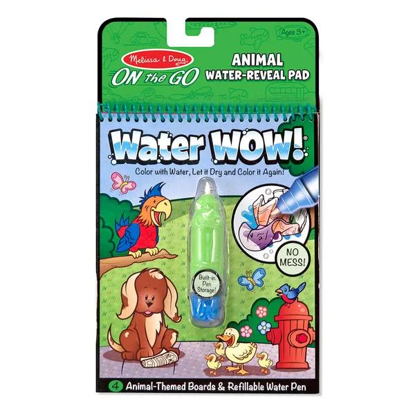 Water WOW! Animals Coloring Book & Pen