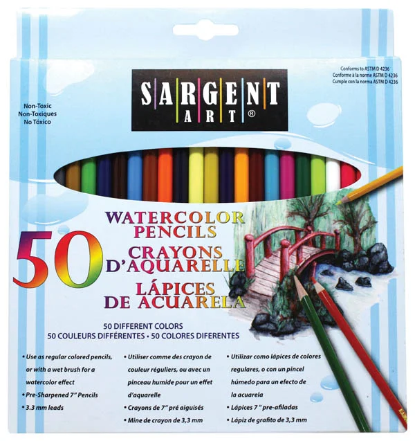 Watercolor Pencil Set – 50 count