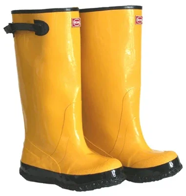 Waterproof Over-the-shoe Knee Boots, Yellow, 17 In., Size 12