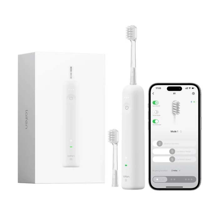 Wave Special Electric Toothbrush for Adults – 2025 Version App Control 2 Brush Heads Waterproof Gift for Couples (Matte White)