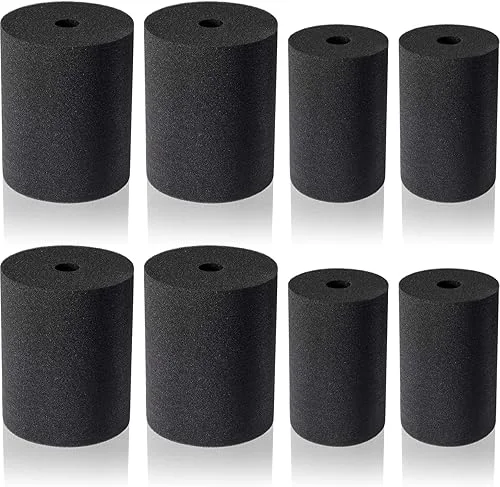 Weewooday Cup Turner Foam Black Cup Turner Inserts for Tumbler Foam Insert Elastic Sponge for Tumblers Crafting 10 oz to 40 oz(8)