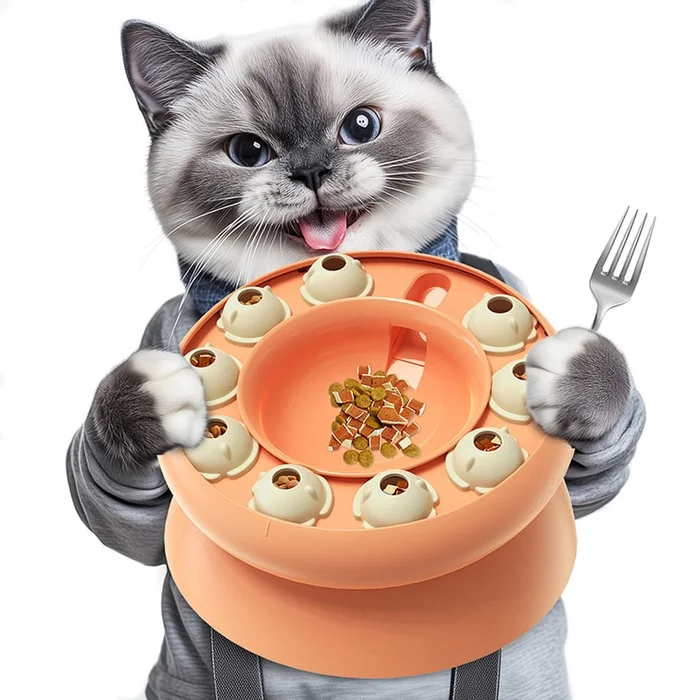 WEIGHT LOSS BOWL PUZZLE TOY Pink 1PCS