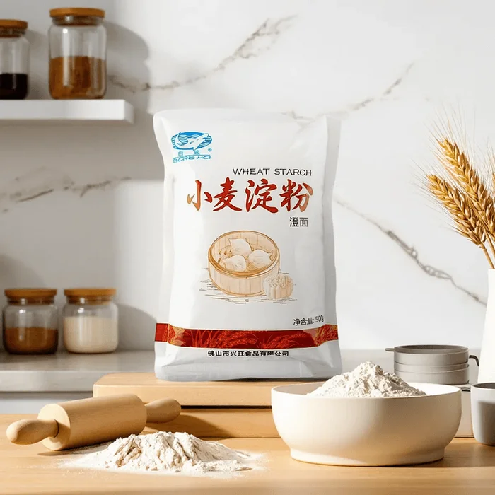 Wheat Starch ,17.63 oz 【For Shrimp Dumplings, Green Rice Cakes, Pastries】