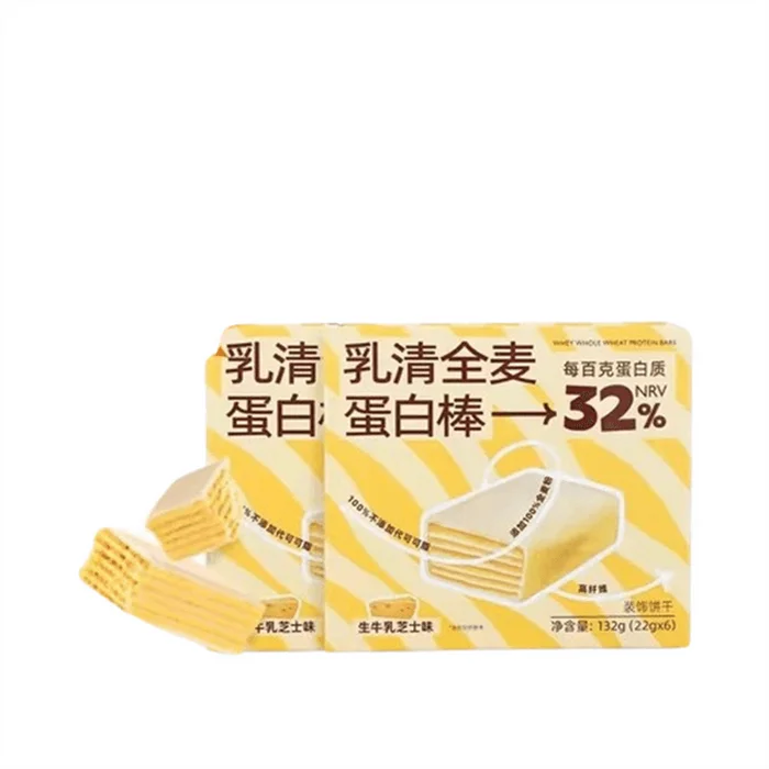 Whey Whole Wheat Protein Bar Raw Milk Cheese flavor 132g per box
