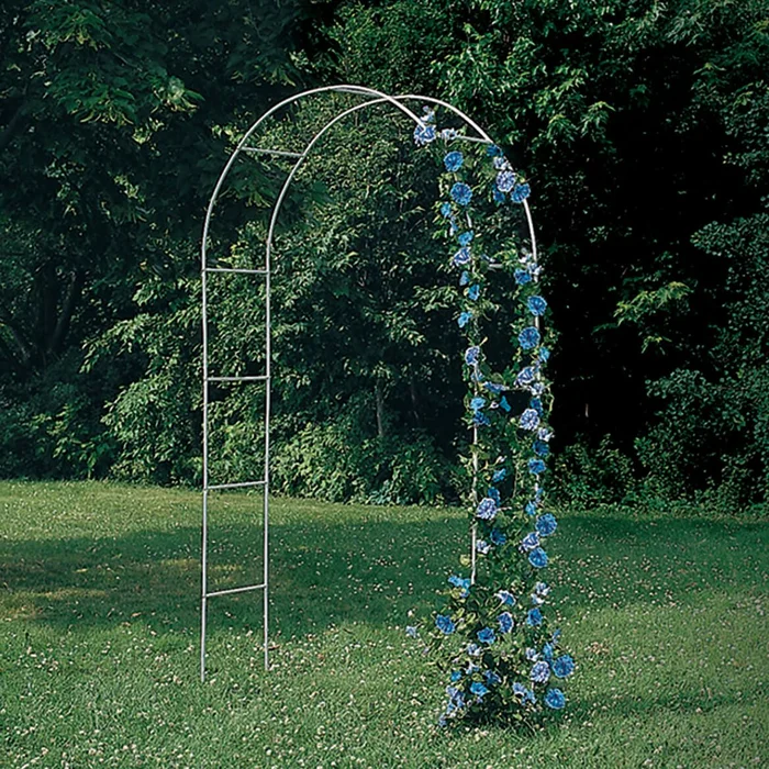 White Arched Garden Trellis