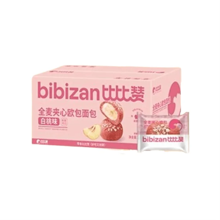 Whole wheat sandwich European-style bread with white peach flavor breakfast meal replacement 300g per box