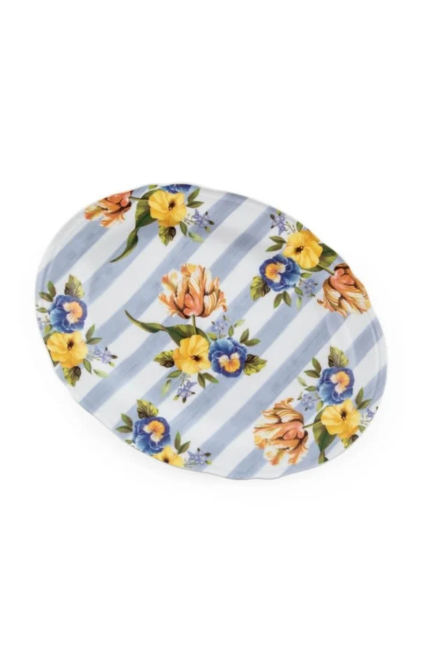 Wildflowers Blue Serving Platter