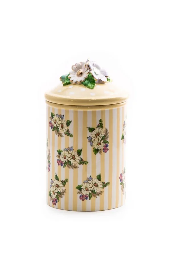 Wildflowers Large Canister – Yellow