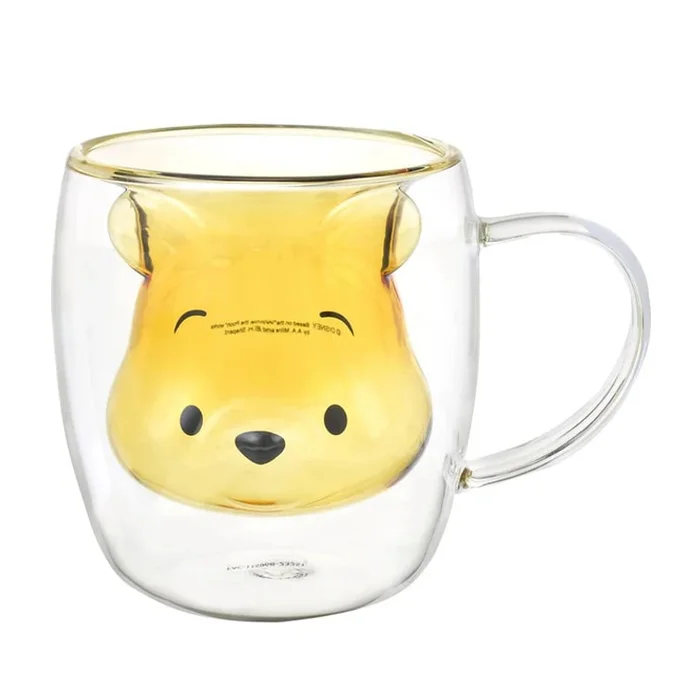 Winnie the Pooh Double Wall Glass Mug 240ml