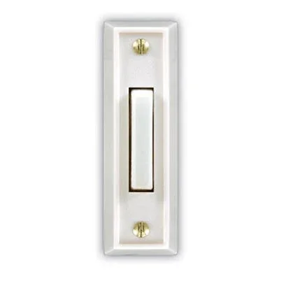 Wired Doorbell Push Button, Led Light, White