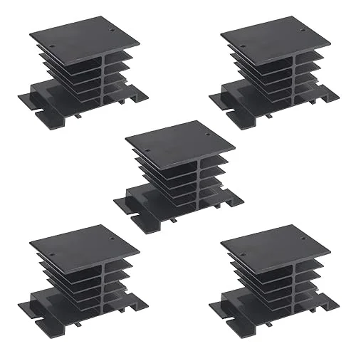 WMYCONGCONG 5 PCS Solid State Relay Heat Sink Aluminum Heat Sink SSR Dissipation for One Single Phase Solid State Relay Radiator 10A, 25A, 40A