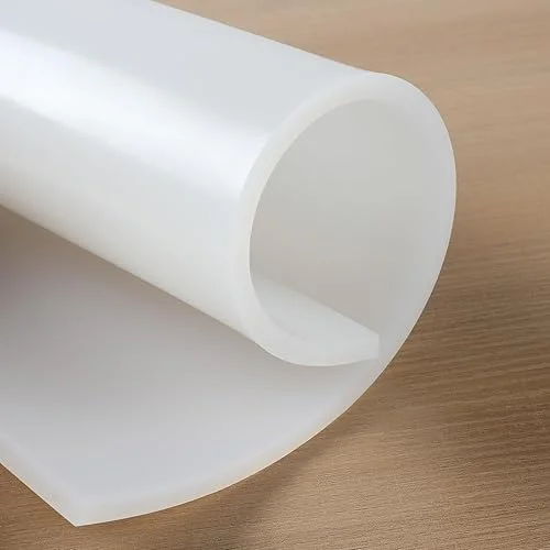 WochiTV Translucent Silicone Rubber Sheet, 12′ Wide x 1/4′ Thick x 12′ Long Heat Resistant Rubber Mat for DIY Gaskets Material, Pads, Sealing, Cushion, Microwave Oven Protection