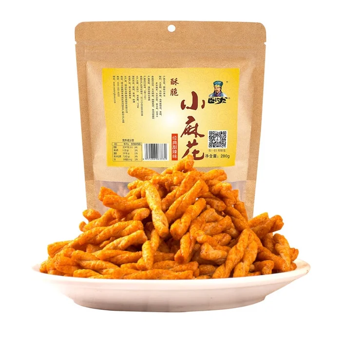 Wolong Handmade Small Twist Snack 280g (Sweet & Spicy Flavor)