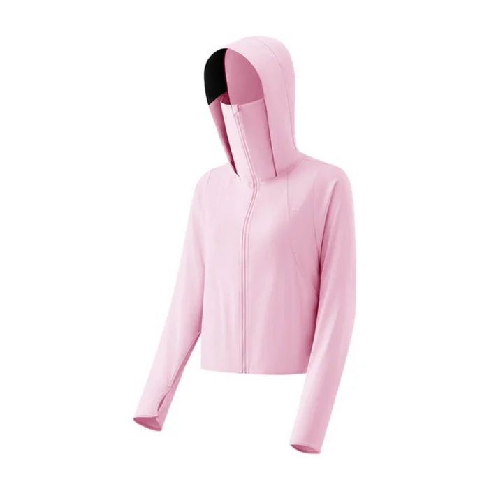 Women's Cooling UV Protection Jacket (AL680 Moon Sand Pink Size S) – UPF100+ 1PC